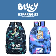 Bluey Bluey Backpack Lightning Star School Bag Male And Female Student School Bag Casual Travel Prin