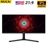 MUCAI 34 Inch Monitor 144Hz Wide Display 21:9 IPS 165Hz Gamer Computer Screen WQHD Desktop LED HDMI