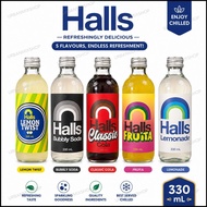 Halls Refreshing Sparkling Drink 330ml | Lemon Twist, Bubbly Soda, Cola & Fruita | Chilled Soft Drin