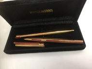 Waterman Directeur General Gold Plated Red Lacquer Fountain Pen and Ballpoint Pen 總經理鍍金紅漆墨水筆原子筆