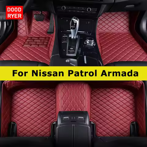DOODRYER Custom Car Floor Mats For Nissan Patrol Y61 Y62 Y63 Armada Auto Carpets Foot Coche Accessor