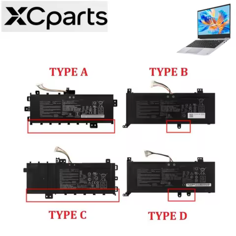 4Cell New B21N1818-2 B21N1818-3 C21N1818 B21N1818 Battery Laptop For ASUS VivoBook 15 X512FA X509FB