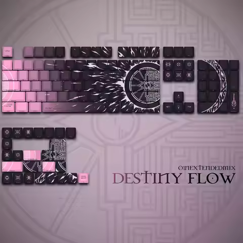 O1NEM-FLOW Flow Keycap Side TranslucentPbt Cherry Profile Keycaps Custom Key Caps MX Magnetic Switch