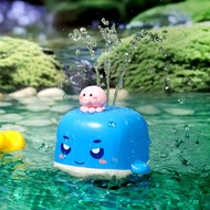 Kids Cartoon Electric Water - Playing Whale Bath Tub Toys Whale Water Sprinkler Pool Toy for Toddler