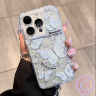 OPPO case Blue Butterfly Chain Phone case Compatible For OPPOA9/A7/A3S/A3X/A13/A13s/A33 3G/A16/A16s/