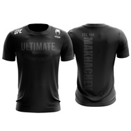 HOT T-shirt UFC x ISLAM TShirt Microfiber Ultimate Fighting Championship Islam Makhachev BLACKOUT