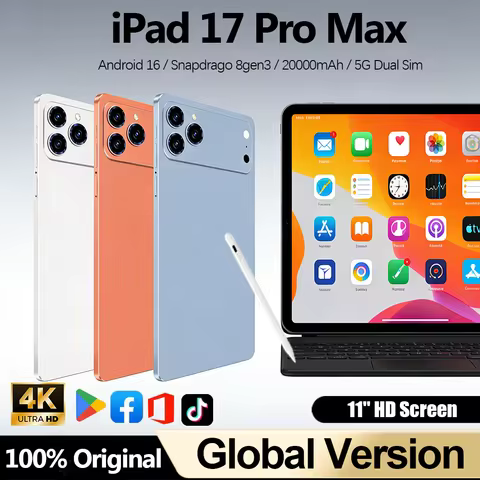 2026 Global Original IPad 17 Pro Max 11.6 Inch Tablet PC 20000mAh 24GB 2T Android16 Snapdrago 8gen3 