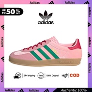 Adidas GAZELLE Pink Green Sneakers Low Cut Indoor Women