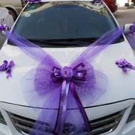 Artificial Wedding Car Decor Flower Wedding Party Car Decoration 婚车装饰套装 大蝴蝶结车队装饰 B32