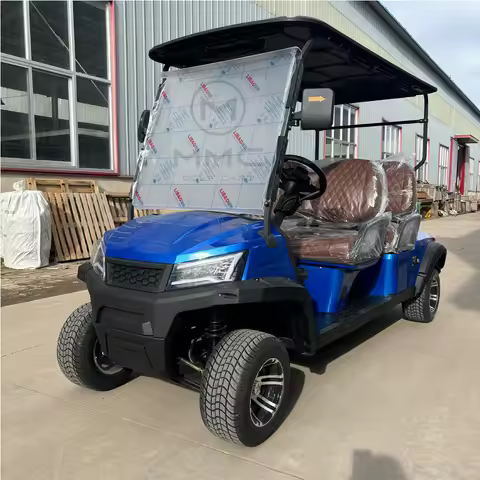 Hot Selling New Solar Panel Powered 4KW 5KW Off-Road Vehicle 60V Lithium Battery Adult 4 6 Seater 4 