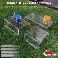Acrylic Figure Display Stand, 1-Tier Acrylic Figure Holder, Single-Tier Figure Display Stand, Kids' 