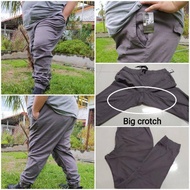 PLUS SIZE Unisex Seluar Tracksuit Cotton Dewasa / Cutting Besar Seluar Sukan Cotton /Jogger Pants Co