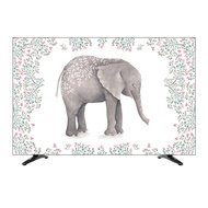 Cartoon TV cover dust cover hanging LCD 55 inch 50 curved surface 65 cover computer TV cover wall hanging