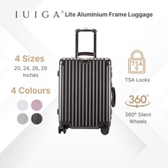 IUIGA Full Aluminium Luggage With Zipper Compartment