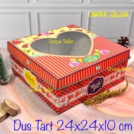 MERAH [Contents 10] Heart-Covered Tart Cake Box 24x24x10 cm Heart-Covered Proposal Box/ Size 24 cm 2