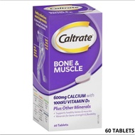 Caltrade Bone & Muscle 600mg Calcium with 1000IU Vitamin D 60 Tablets