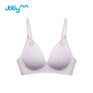 Jollynn  [Joy] Tempting Deep V Silk Modal Bra บราไร้โครง ดีไซน์ลูกไม้ทรงคอวี บางเบา ใส่สบาย ไม่เสียท