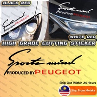 PEUGEOT Car Sticker Sport Mind PEUGEOT 5008 208 308 3008 406