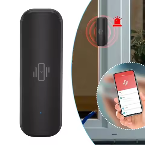 1part For Zigbee Vibration Sensor For Tuya Smart Home Vibration Sensor Remote Alarm Home Improvement