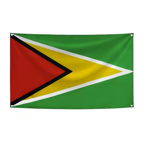 90X150cm Guyana Flag GUY GY Cooperative Republic of Guyana Flags Polyester Printed Decoration Banner