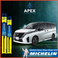 MICHELIN FRAMELESS WIPER GF63 FOR NISSAN SERENA C28