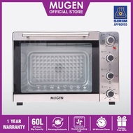 Mugen Pro Jumbo Oven 60Liter, With Rotisserie and 3D Hot-Air Convection & Extra Free Gift, 1 Year Wa