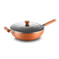 32cm / 34cm Aluminium Non Stick Wok (Free Spatula)