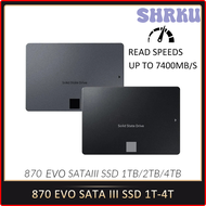 SHRKU SSD EVO 2TB 4TB 1TB SATA3ฮาร์ดดิสก์โซลิดสเตทไดรฟ์ภายในสำหรับโน็คบุคตั้งโต๊ะขนาด2.5นิ้ว PS4 PS5 Wqhf