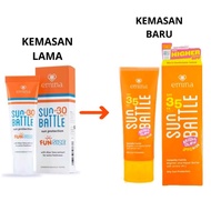 NEWW!! EMINA Sunscreen Sun Battle - Sunscreen Emina Sunbatte 23ml dan 50ml Facial Wajah Mencerahkan