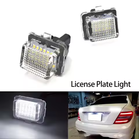 2PCS Led Car License Number Plate Light Lamp For Benz C-Class W204 W205 W216 W218 E-CLASS W212 S-CLA