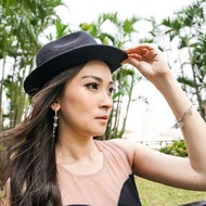 Fedora quino black fedora hat