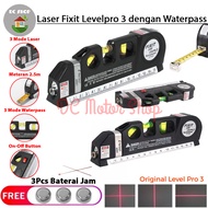 Multifungsi Meteran Laser Tape Meter Komplit / Laser Level / Waterpass