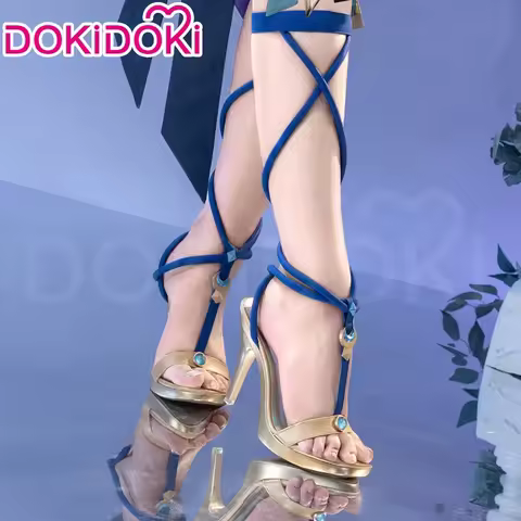 Lauma Shoes Cosplay Game Genshin Impact Cosplay Fatui Women Heel Shoes Lauma Song Of The Welkin Moon