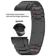 22mm 26mm Premium Titanium Alloy Strap Light Metal Business Style QuickFit Band For Garmin Epix Pro 