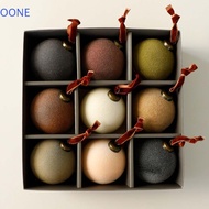 OONE 9pcs Velvet Christmas Ball Pendant, 8cm Reusable Christmas Hanging Balls, Creative Shatterproof