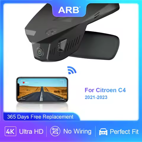 For Citroen C4/e-C4 2021-2023 2160P Dash Cam, ARB OEM Look Car Camera with WIFI APP Control, Wide An