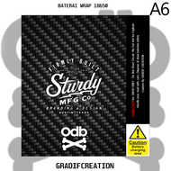 STIKER WRAP BATERAI ODB X TURDY
