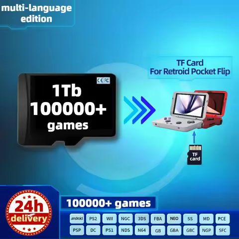 Memory Card For Retroid Pocket Flip Rp3 plus With 100000+ Games For PS2 emulator console PSP/PS1/PSP
