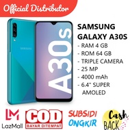 SAMSUNG A30S RAM 4/64GB / FULLSET RESMI TERMURAH [BISA COD] / SECOND MULUS