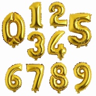 1pcs GOLD JUMBO NUMBER FOIL BALLOONS 80CM/32INCH 801E