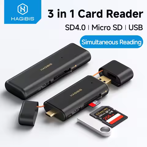 Hagibis High-Speed Memory Card Reader Camera SD 4.0/3.0 Micro SD 3 in 1 Adapter CFexpress Type A/Typ
