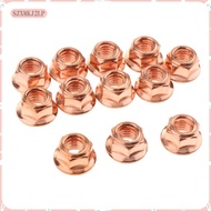 [szxmkj2lp] FOR BMW E60 E61 E34 E39 3 SERIES EXHAUST MANIFOLD NUTS HEAD STUD LOCK NUT M8 HEX