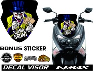 DECAL STICKER NMAX VISOR STILE CUSTOM ALL DECAL NMAX PISOR CUSTOM STRIPING VISOR MOTIF JOKER