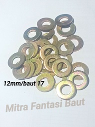 (10pc) Ring plat 12mm/baut 17