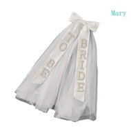 Mary Minimalists Women Veil Handmade White Long Bridal Veil Bride Wedding Veil Bride Hair Accessorie