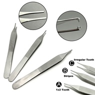 12.5cm Dental Tissue Tweezer Dental Forcep Extraction Hemostat 1*2 Tweezer Home Organization Forceps