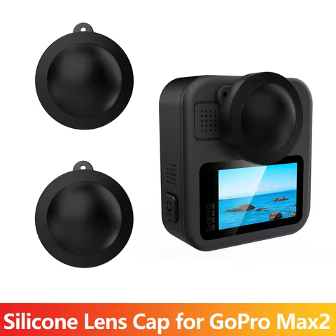 Silicone Lens Cover for GoPro Max 2 Action Camera Shockproof Protective Lens Cap Protector for Max2 