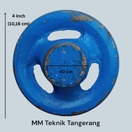 POLI 4" Cast Iron Steering Pulley 4 inch Handwheel Handle 4 inch inch Cast Iron Pulli Steering Pulle