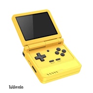 เครื่องเล่นเกมพกพา Powkiddy V90s Retro Flip หน้าจอ 3.5 นิ้ว แบบพับได้ คอนโซลโอเพ่นซอร์ส เครื่องเล่นว