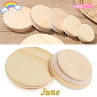 JUNE1 Wood Lids Reusable Bottle Sealing Caps Compatible Canning Storage